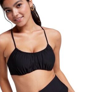 NWT CALIA Scrunched Tie Back Bikini Top